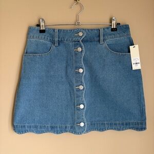 Francesca’s Mini Denim Jean Skirt